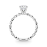 Engagement Ring with Twisted Shank - Image 12