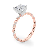 Engagement Ring with Twisted Shank - Image 8