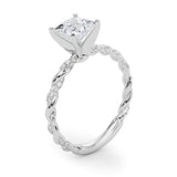 Engagement Ring with Twisted Shank - Image 42