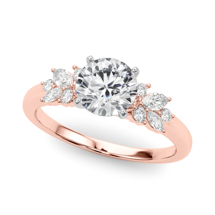 Engagement Ring with Peg Head