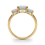 Three Diamond Statement Ring 2 ct - Image 11