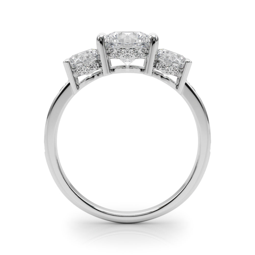 Three Diamond Statement Ring 2 ct - Image 10