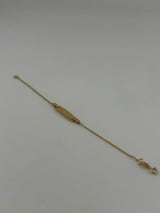 18K Solid Gold Petite ID Bracelet - Image 4