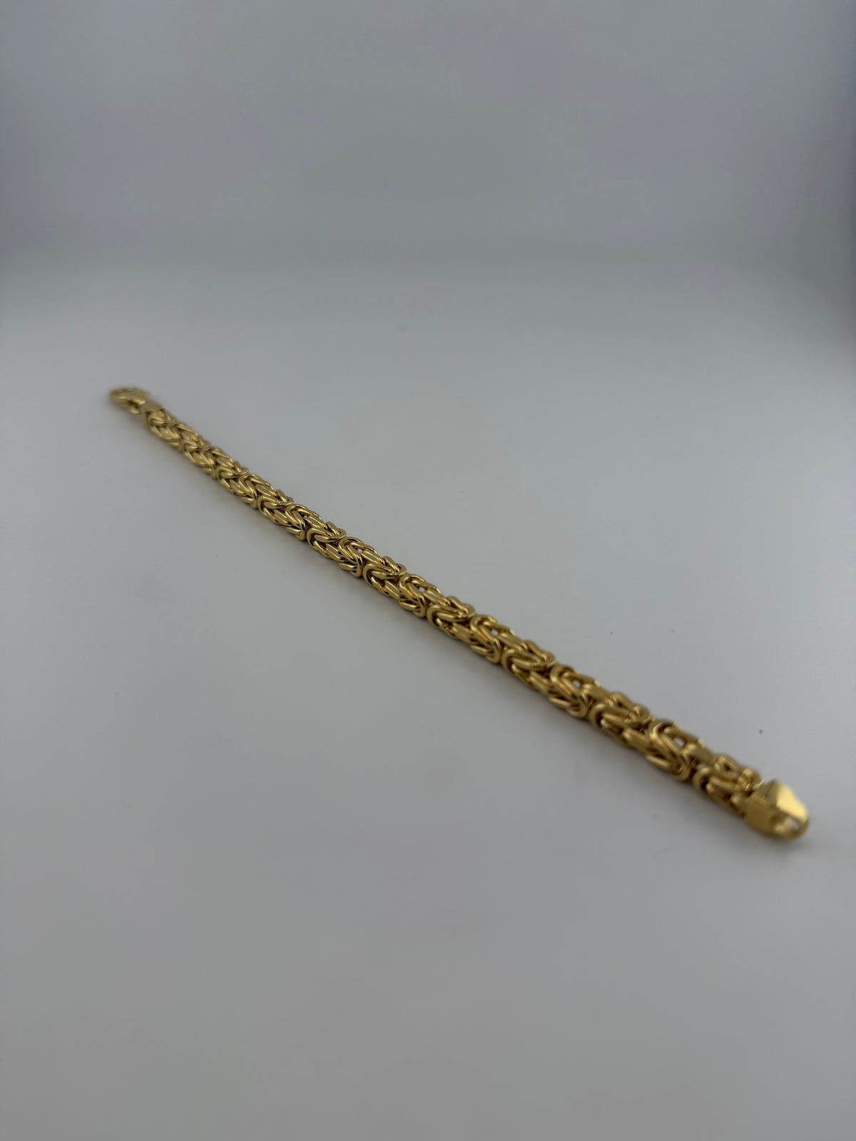Royal Byzantine 18K Solid Gold Bracelet – 5mm - Image 1