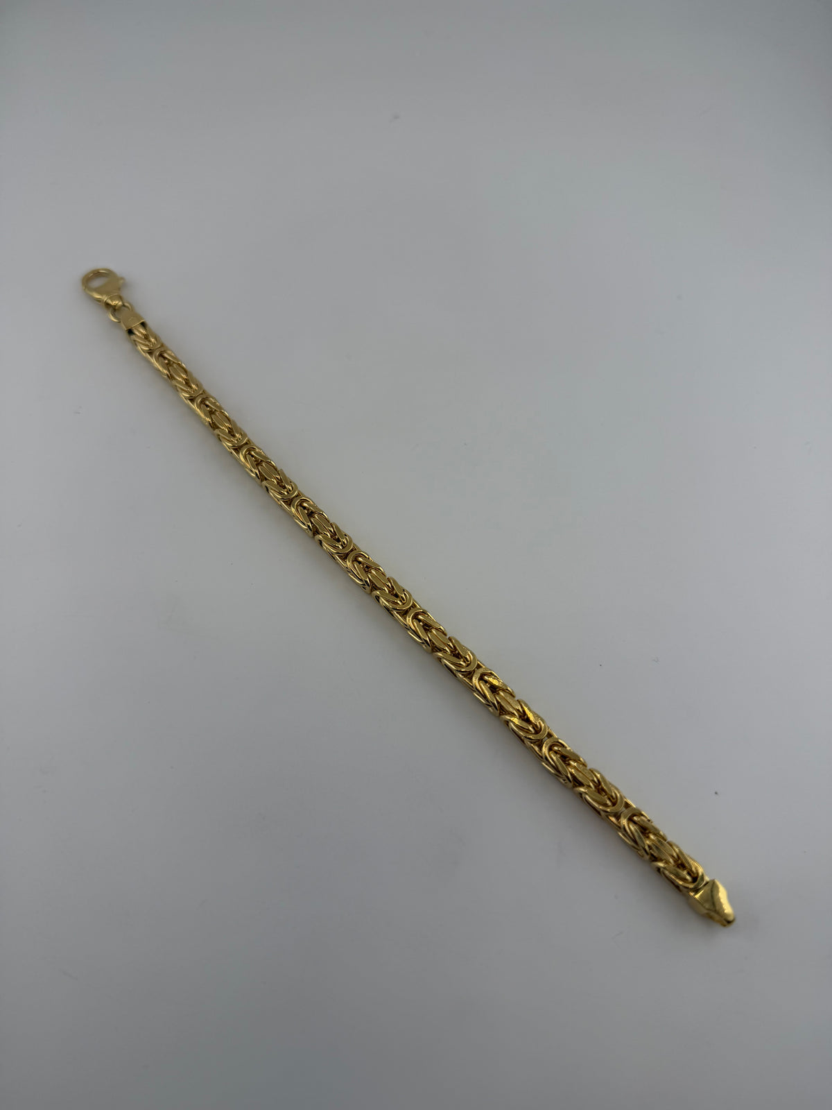 Royal Byzantine 18K Solid Gold Bracelet – 5mm - Image 2