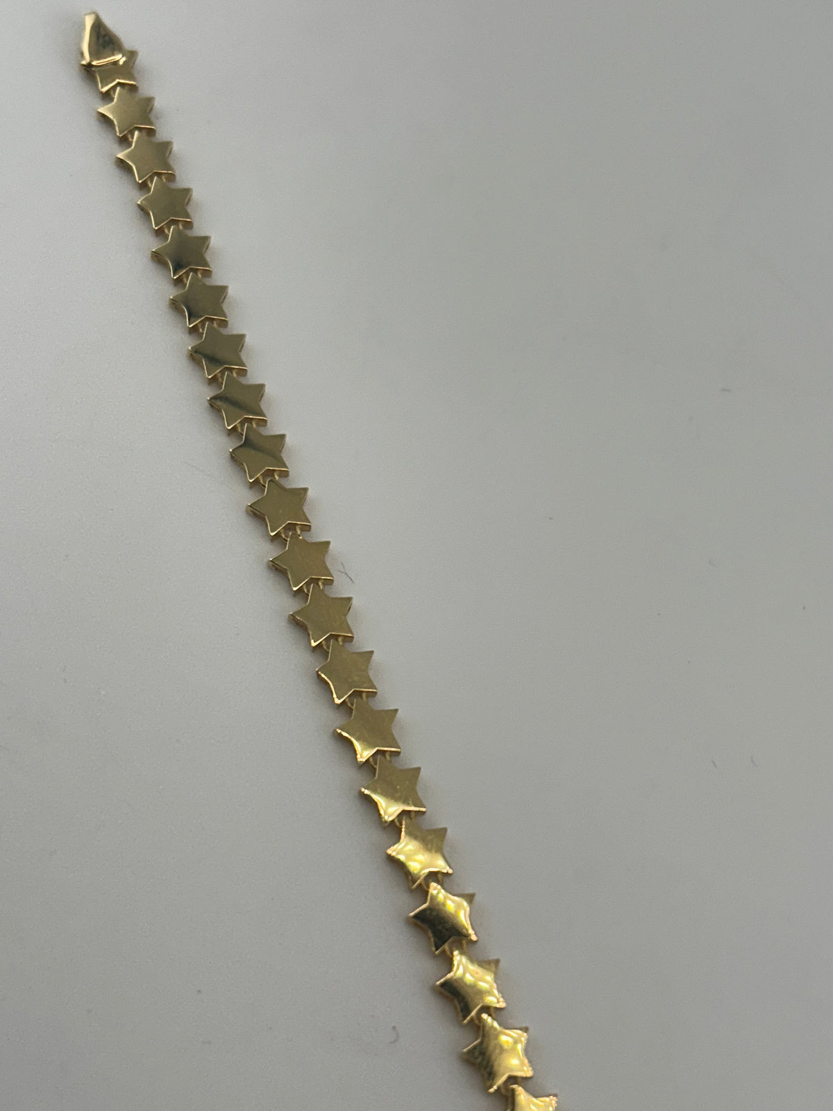 18K Solid Gold Celestial Star Link Bracelet - Image 2