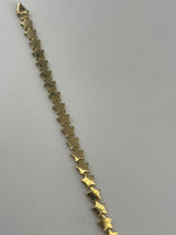 18K Solid Gold Celestial Star Link Bracelet - Image 2