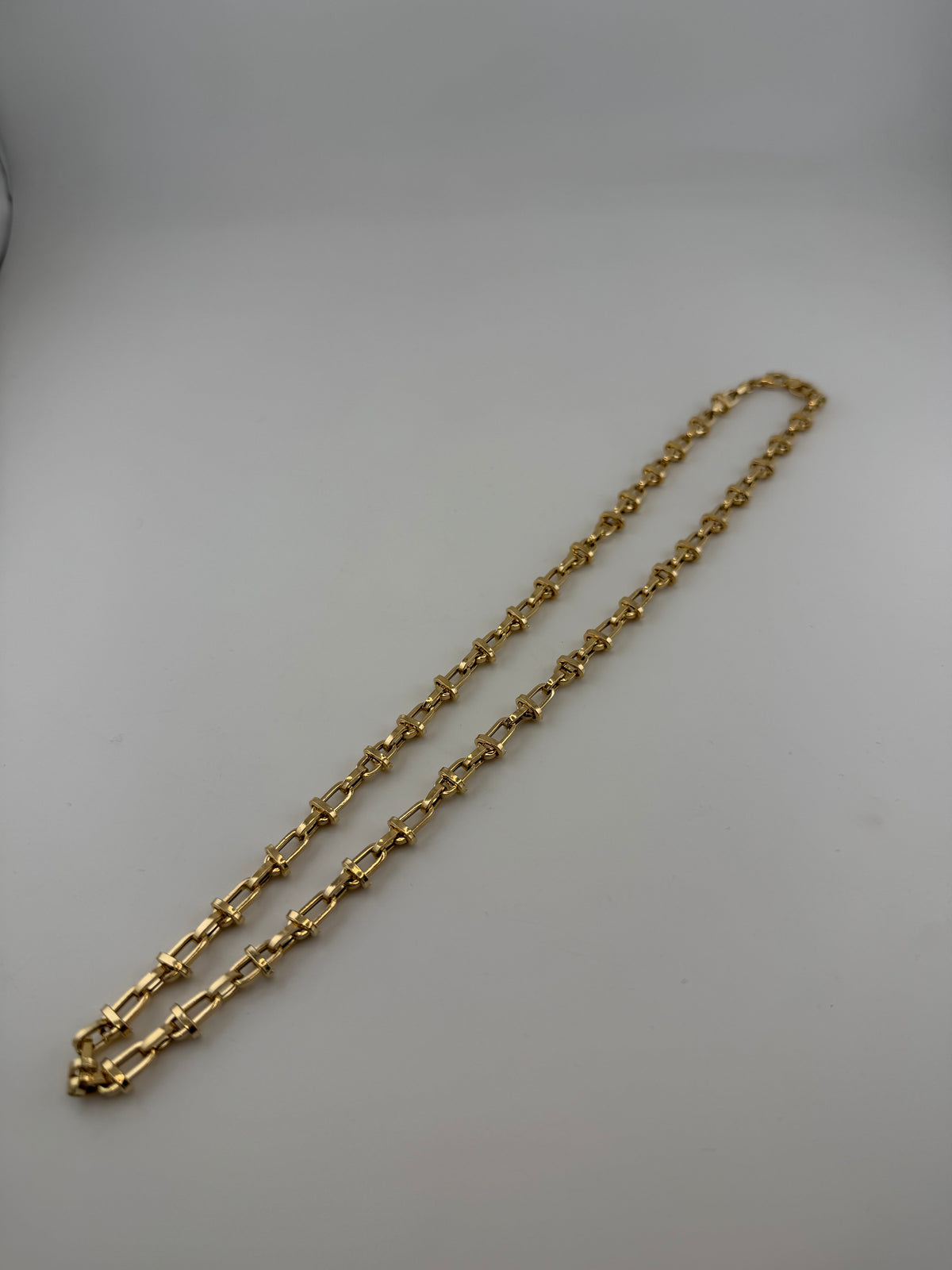 The Royal Bar Link – 18K Solid Gold Chain Necklace - Image 1