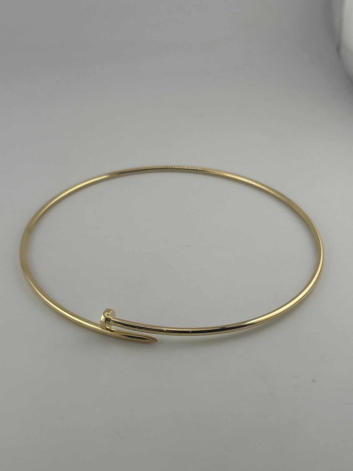 18K Solid Gold Nail Choker - Image 1
