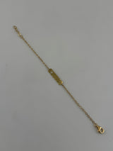 18K Solid Gold Petite ID Bracelet - Image 3