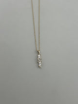 18K Yellow Gold Multi-Shape Cubic Zirconia Necklace - Image 1