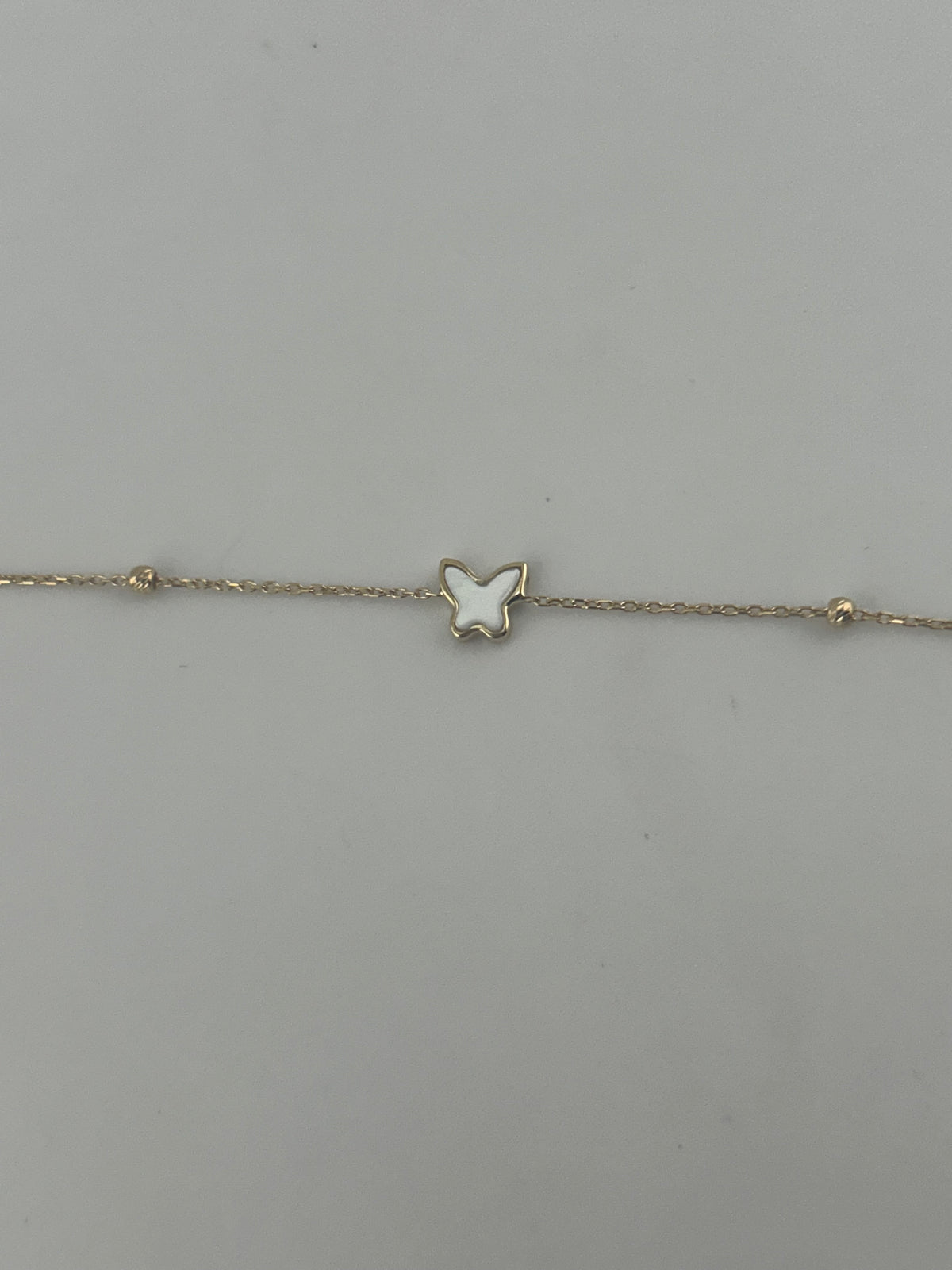 18K Yellow Gold Butterfly Bracelet with Colored Stones - Image 4