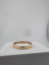 Bangle that opens with a screw, 18k gold, semisolid, regular width - Image 4