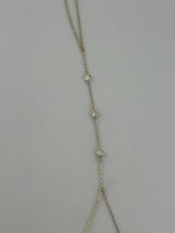 18K Yellow Gold Hand Chain with Premium Cubic Zirconia - Image 3