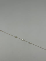 18K Yellow Gold White Stone Star, Butterfly & Heart Bracelet - Image 3