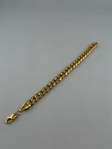 18K Solid Gold Royal Cuban Link Bracelet - Image 2