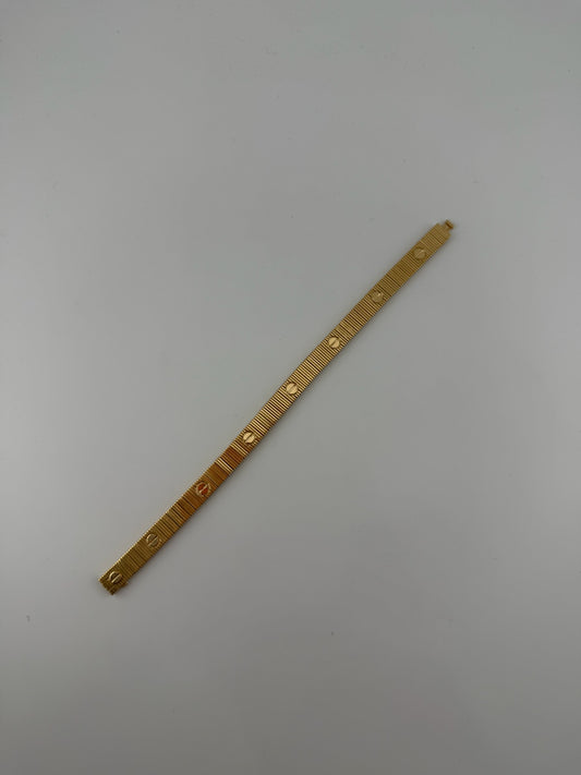 Solid 18k gold flexible bracelet