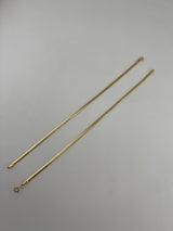 18K Solid Gold Tight Cuban Link Bracelet - Image 2