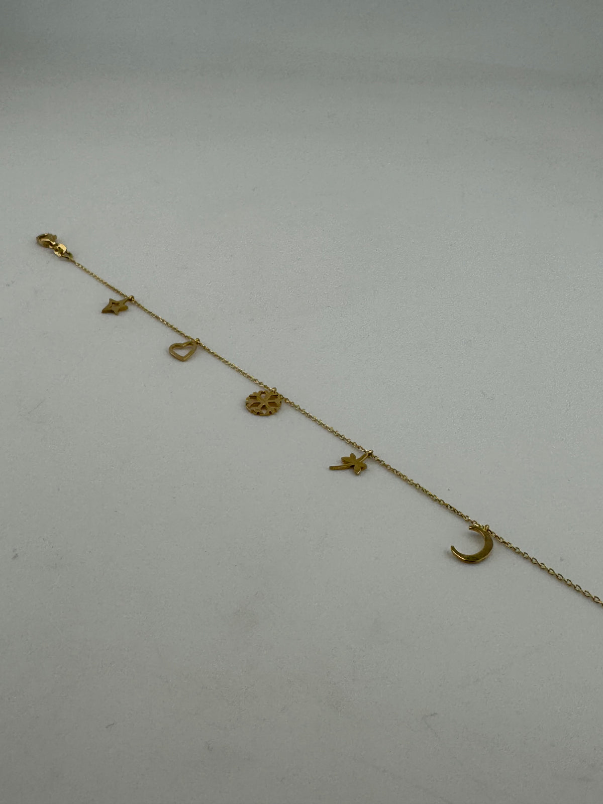 Celestial Dreams 18K Solid Gold Charm Bracelet - Image 2