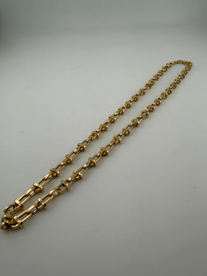 The Royal Bar Link – 18K Solid Gold Chain Necklace