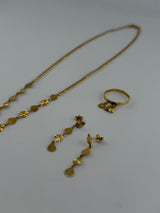 Sunburst – 18K Solid Gold Jewelry Set - Image 2