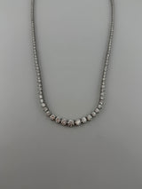 Graduated 17 carat diamond necklace - Image 3