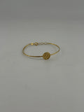 18K Solid Gold Allah Name Engraved Bracelet