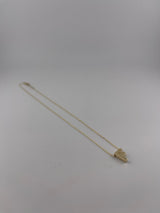 18K Yellow Gold Initial Letter Necklace - Image 5