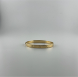 Bangle that opens with a screw, 18k gold, semisolid, regular width - Image 2