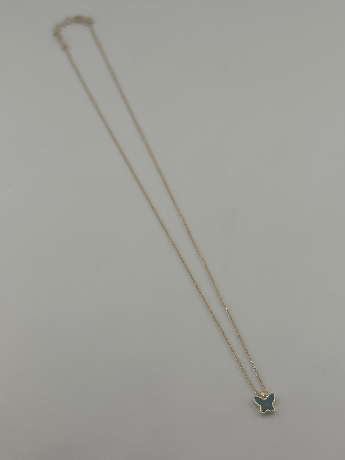Butterfly Colored Stone Necklace - Image 2