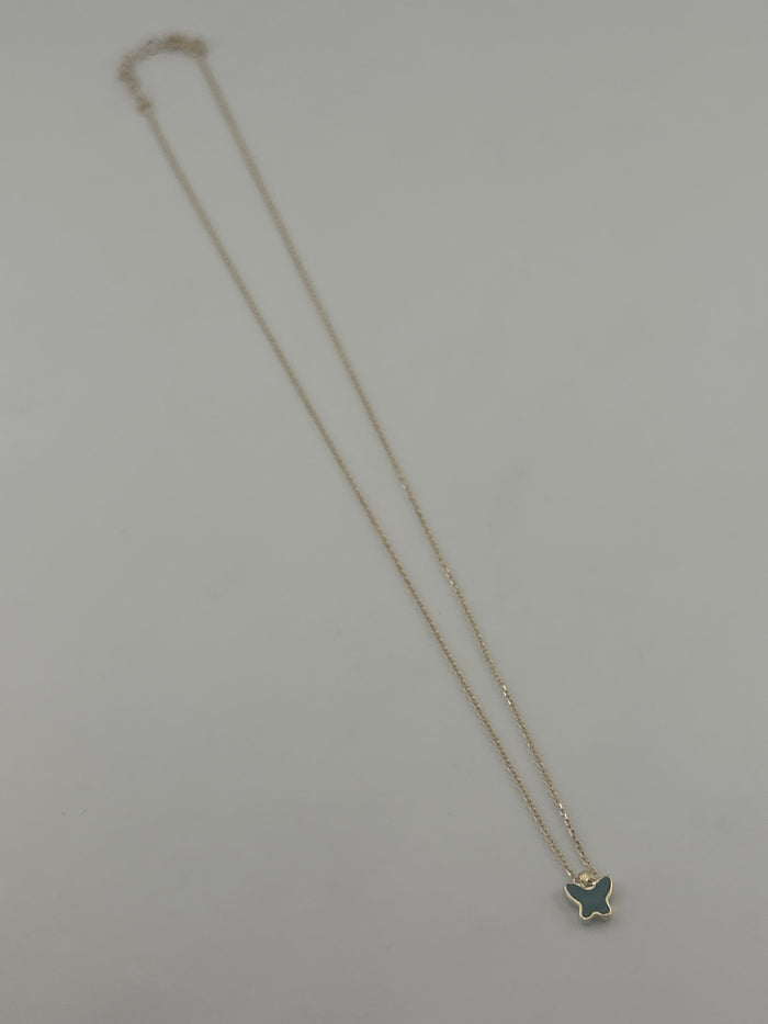 Butterfly Colored Stone Necklace