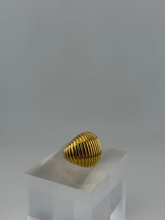 Gold shell ring
