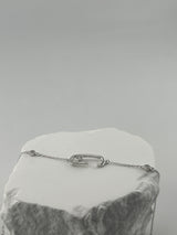 925 sterling Silver Clasp Bracelet | Premium CZ - Image 3