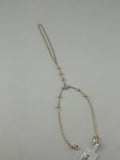 18K Yellow Gold Hand Chain with Premium Cubic Zirconia