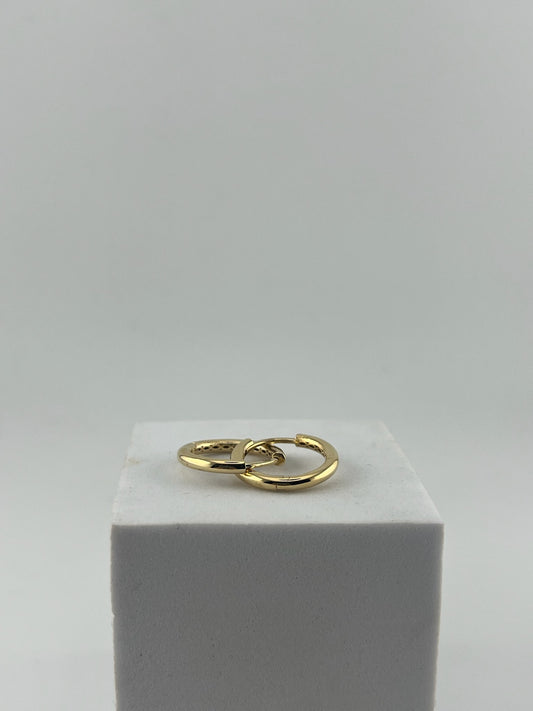 Round hoop earrings