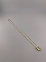 18K Yellow Gold Initial Letter Necklace - Image 9