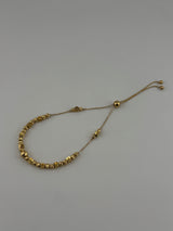 18K Solid Gold | Golden Élan Bead Bracelet - Image 2