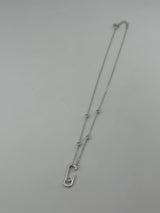 925 sterling Silver Clasp Necklace | Premium CZ - Image 1