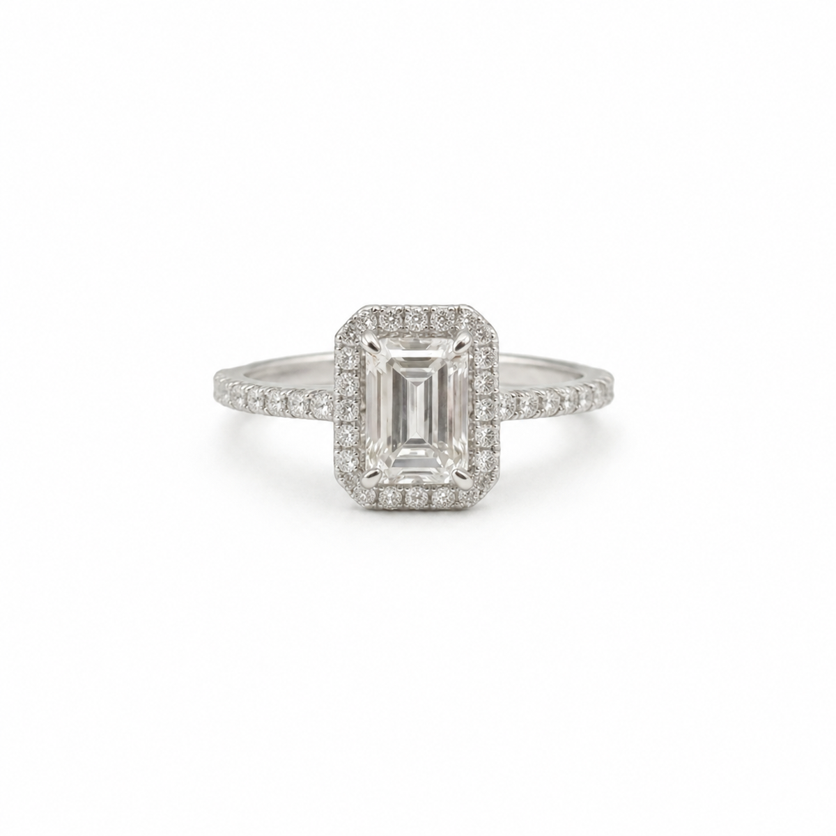 Emerald Semi Mount Ring GWG - Image 1