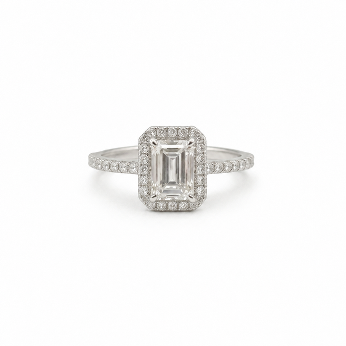 Emerald Semi Mount Ring GWG