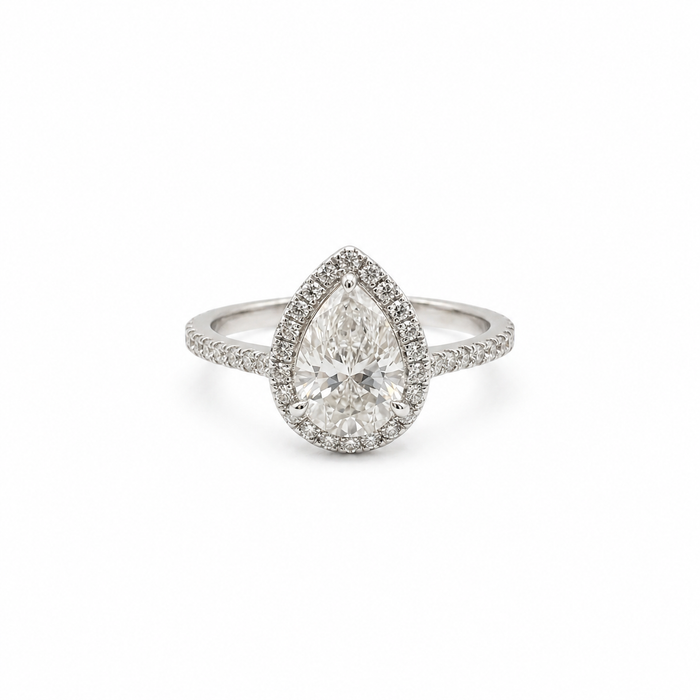 14K White Gold Bear-Shaped Ring