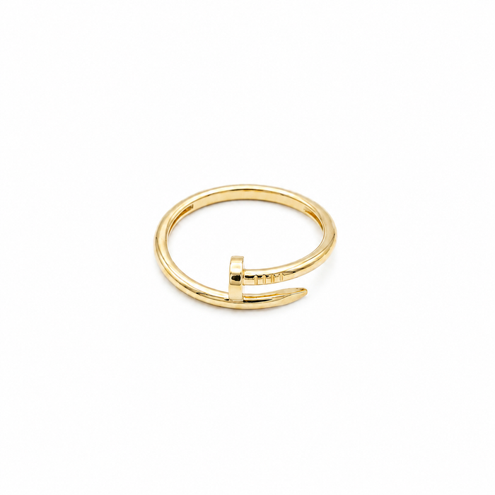 Dainty half nail ring