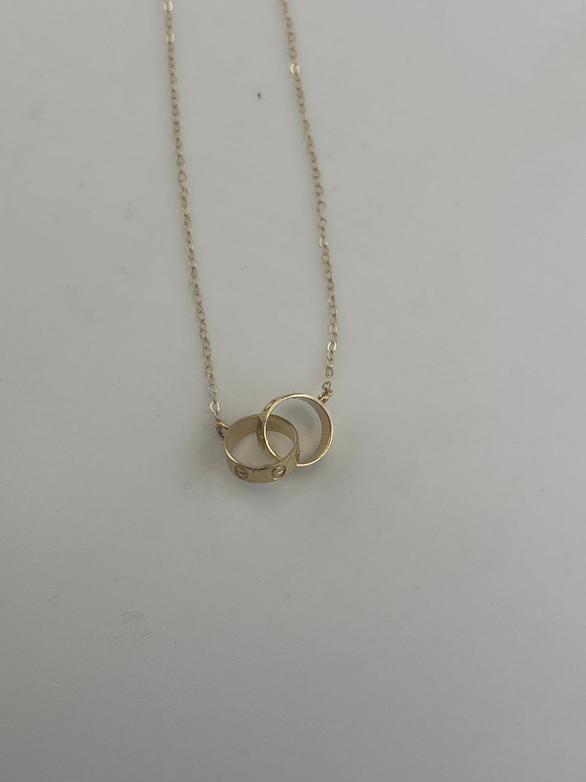 Interlocking Necklace Solid 18k Gold - Image 1