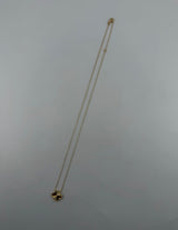 Solid 18k gold clover necklace, 12mm pendant - Image 2