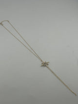 18K Gold Star Chain Necklace with Premium Cubic Zirconia - Image 3