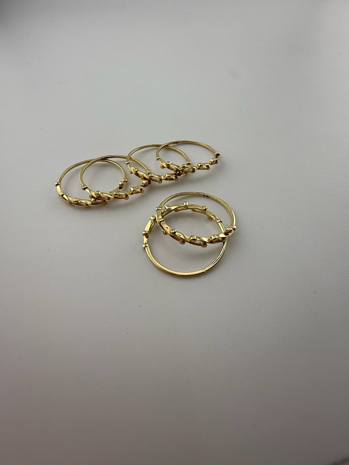 Dainty ring solid 18k gold