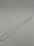 Heavyweight 18K Solid Gold Herringbone Necklace