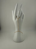 Solid 21k gold handchain