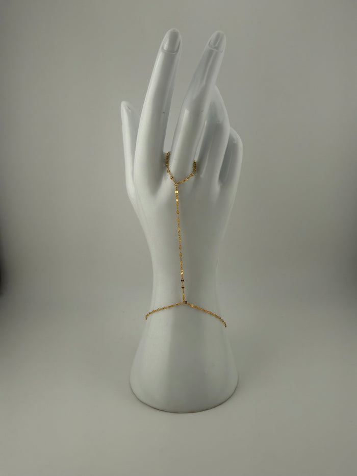 Solid 21k gold handchain