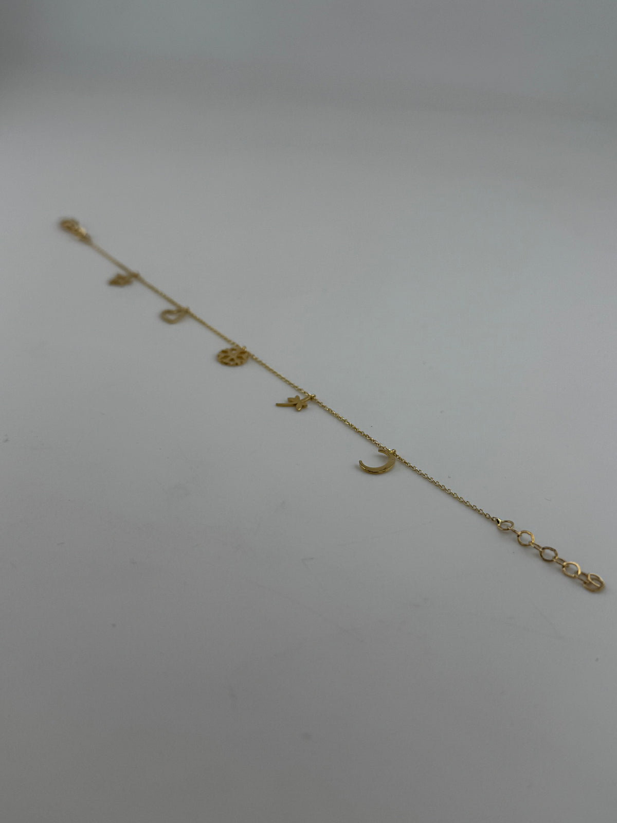 Celestial Dreams 18K Solid Gold Charm Bracelet - Image 3